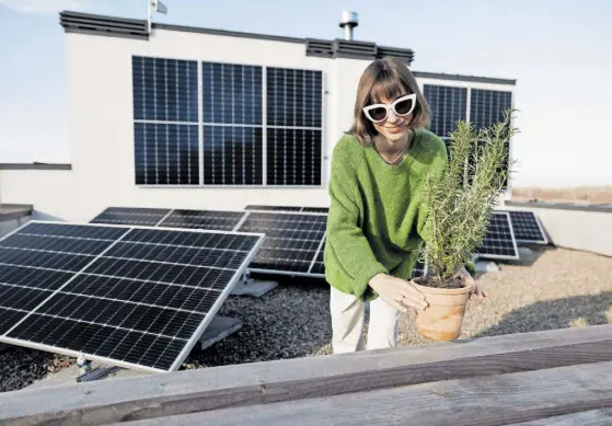  ?? //// Rosshelen ?? Billig, sicher, gefördert: Wer kann, kauft sich eine Solaranlag­e für das eigene Hausdach.