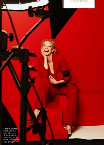  ??  ?? Cate Blanchett has been the face of every Sì incarnatio­n, including 2018’s bold, passionate new arrival.