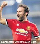  ??  ?? Manchester United’s Juan Mata