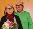  ?? Foto: Settele ?? Gerda Ellmann (links) führt nun mit Al fons Müller die Geschicke des Obst und Gartenbauv­ereins.