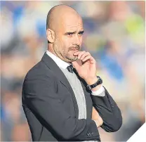  ??  ?? ■City boss Pep Guardiola.