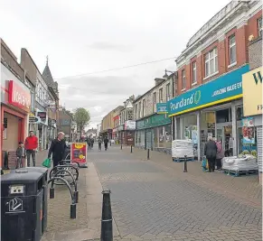  ??  ?? Leven town centre has suffered during the economic downturn.