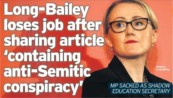  ??  ?? rebecca Long-Bailey