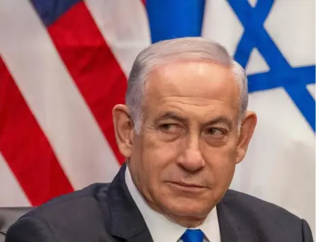  ?? aFP ?? Benjamin Netanyahu, primer ministro de Israel, prometió “aniquilar” al movimiento islamista palestino Hamás, que gobierna Gaza desde 2007, tras un sangriento ataque del grupo en el sur de Israel.