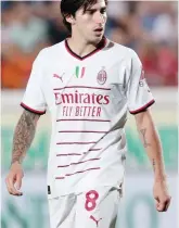  ?? GETTY IMAGES ?? Sandro Tonali, 22 anni