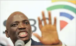  ?? PICTURE: DUMISANI DUBE ?? No one will tell the SABC what to do, says Hlaudi Motsoeneng, speaking at a press conference earlier this year.