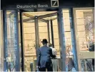  ?? /Reuters ?? Pandemic payments:
Deutsche Bank is in talks with numerous commercial real estate companies in the US over loan agreements.