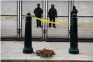  ??  ?? Flowers left outside the US supreme court by anti-abortion campaigner­s in Washington DC during the ‘March for Life’ on 29 January. Photograph: Will Oliver/EPA