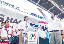  ??  ?? El senador con licencia fue selecciona­do por unanimidad.