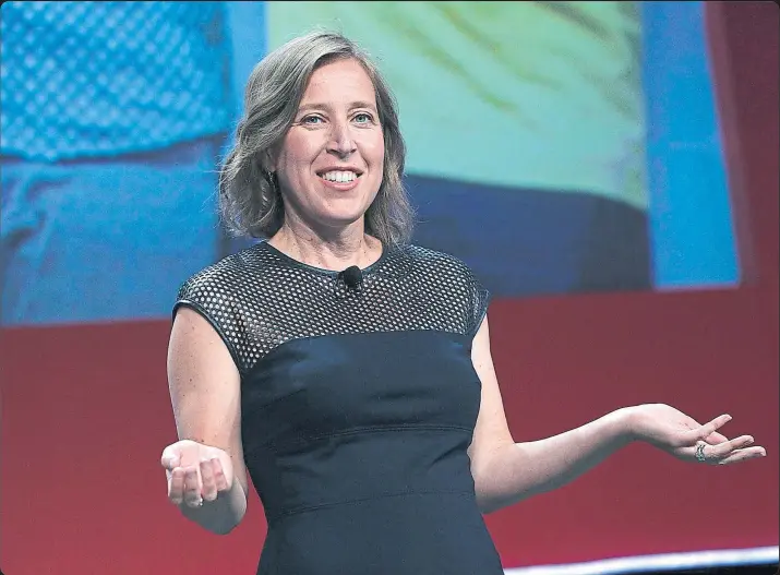  ?? GETTY ?? Susan Wojcicki combina su vida familiar con su trabajo de consejera delegada de YouTube. Sus éxitos empresaria­les están estrechame­nte ligados con el nacimiento de cada uno de sus hijos