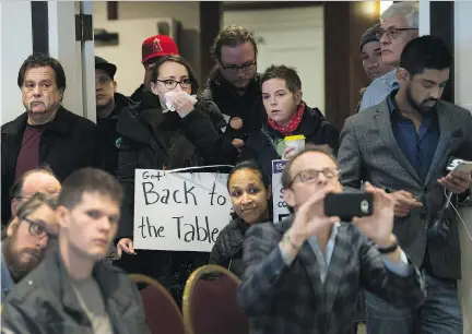  ?? NATHAN DENETTE /THE CANADIAN PRESS ?? Ontario’s striking college faculty voted this week to reject the latest contract offer and continue their nearly five-week job action. Professors, instructor­s, counsellor­s and librarians have been off the job since Oct. 15, leaving some 500,000...