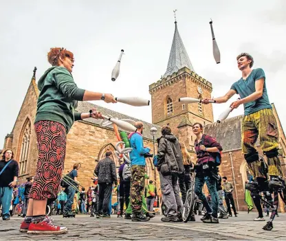  ?? Picture: Steve MacDougall. ?? The British Juggling Convention will hold its event in Perth in 2020.