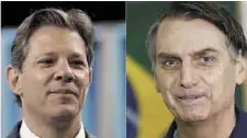  ??  ?? Alianzas. Haddad y Bolsonaro comenzaron pláticas con partidos y candidatos derrotados para sumar votantes el 28 de octubre.