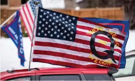  ?? Photograph: Stephen Maturen/Getty ?? The breach showed what appeared to be conversati­ons between Gab’s CEO, Andrew Torba, and a user identified as a QAnon influencer.