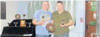  ??  ?? Division 2 and League Pairs Champions Karl Davies & Michael Jones, Llantwit Sports Club