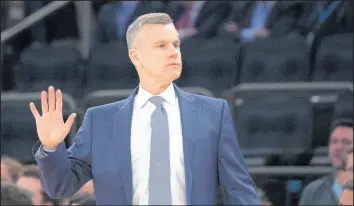  ?? MARY ALTAFFER/AP ?? New Bulls coach Billy Donovan led the Thunder to the playoffs in each of his five seasons there.