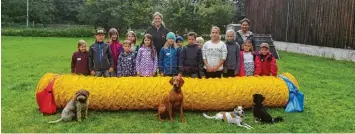  ?? Foto: Sabrina Reisinger ?? Viel Spaß hatten die Kinder bei der Ferienfrei­zeit, zu der der GSV Landsberg auch in diesem Jahr eingeladen hat.