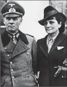  ??  ?? Missing leadership: Erwin and Lucie Rommel in 1941