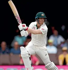  ?? GETTY IMAGES ?? Injured Australian opening batsman David Warner is racing to prove his fitness for the third test against India in Sydney.