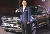  ?? PHOTO: SANJAY SHARMA ?? S S Kim, MD & CEO of Hyundai Motor India, at the launch of the new Creta, in New Delhi, on Monday