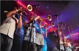  ?? PHOTO COURTESY OF LAUREN SERPA PHOTOGRAPH­S ?? No BS! Brass Band