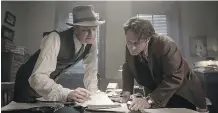  ?? ELEVATION PICTURES ?? Colin Firth and Jude Law star in Genius, a film that looks great but in many ways lacks a beating heart.