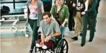  ?? © ap ?? Een man, een rolstoel, een held?