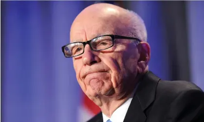  ?? ?? Rupert Murdoch announced he was stepping down as chair of Fox and News Corp last month. Photograph: Noah Berger/AP