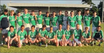  ??  ?? The Crossabeg-Ballymurn crew in happy mood after Friday’s All-County League success.