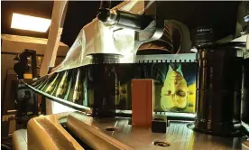  ?? Photograph: David Keighley/AP ?? ‘These are the costliest film prints in the world’ … the only place in the southern hemisphere to catch Christophe­r Nolan’s Oppenheime­r on its rare 18km-long Imax reel is Melbourne.