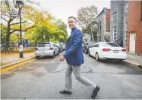  ?? JOHN MAHONEY ?? Incoming Plateau—Mont-Royal mayor Luc Rabouin wants to see more area residents supporting businesses in the community.