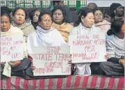  ?? HT FILE ?? Rights activists have been protesting against Armed Forces Special Powers Act in Manipur.