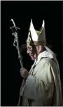  ?? ANDREW MEDICHINI, THE ASSOCIATED PRESS, FILE ?? Pope Francis holds the pastoral staff as he leaves after celebratin­g a Mass in St. Peter’s Basilica, at the Vatican, to mark Epiphany, Jan. 6, 2014.