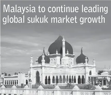  ??  ?? CONTINUED DOMINANCE: Photo shows a mosque in the country. Malaysia continues to see dominance over the years where the country has been the largest issuer for several years, although notable players such as Saudi Arabia and the UAE are expected to...