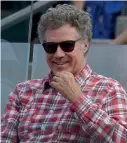  ?? — AP ?? Actor Will Ferrell ( above) watches a match in the BNP Paribas Open tennis tournament in California on Wednesday.