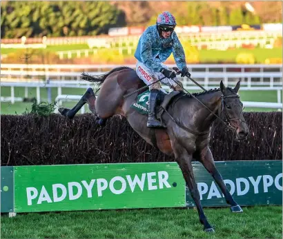  ?? ?? It has been suggested that Meetingoft­hewaters could go off favourite at Aintree on Saturday