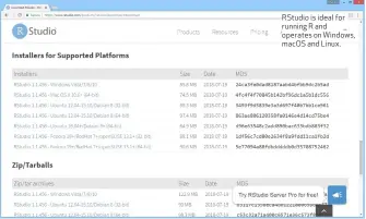  ??  ?? RStudio is ideal for running R and operates on Windows, macOS and Linux.