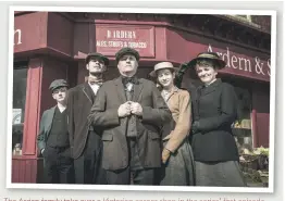  ??  ?? The Arden family take over a Victorian corner shop in the series’ first episode