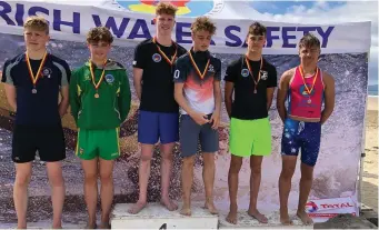  ??  ?? First place in the Boys’ Board Rescue was the Sligo club’s Orin Mitchell and Paddy McPartlan while in second place was Niall O’Connor and Adam Hunter, also of the Sligo team.
