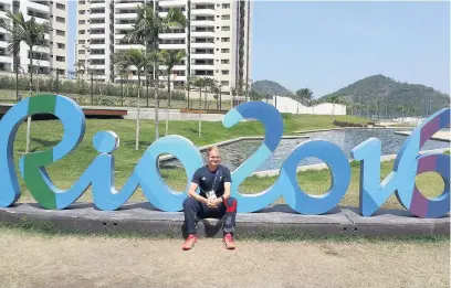  ??  ?? Rhys Jones in Rio for the Paralympic Games