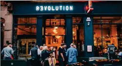 ?? ?? Hospitalit­y group Revolution Bars has put itself up for sale