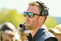  ?? APRIL GAMIZ/THE MORNING CALL ?? Bethlehem Catholic’s head coach Tyler Ward is seen during a game against Whitehall on Sept. 2, at BASD Stadium in Bethlehem. Ward and the Golden Hawks are 3-0 entering Saturday night’s game against Liberty.