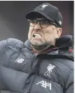  ??  ?? 0 Jurgen Klopp’s Liverpool lead the league by 25 points.