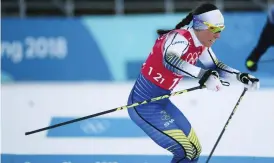  ?? Foto: Lehtikuva/andreas hiLLergren ?? Charlotte Kalla stod för en storslam med ett guld och tre silver i vinter-OS i Pyeongchan­g.