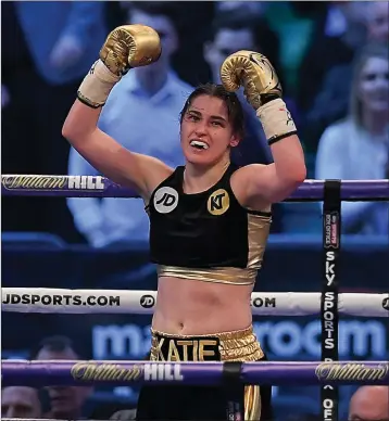  ??  ?? It’s a massive weekend for Bray’s Katie Taylor.