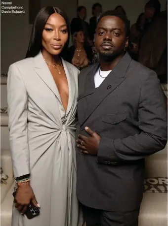  ?? ?? Naomi Campbell and Daniel Kaluuya