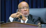  ?? ASSOCIATED PRESS FILE PHOTOS ?? Committee Chairman Rep. Bennie Thompson, D-Miss., speaks during a House Committee on Homeland Security hearing on ‘worldwide threats to the homeland’, on Capitol Hill Washington.