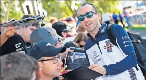  ??  ?? EJEMPLO. Desde su accidente en 2011, Kubica ha luchado con todas sus ganas por volver a la parrilla de la F1 y en 2019 alcanzará su objetivo.