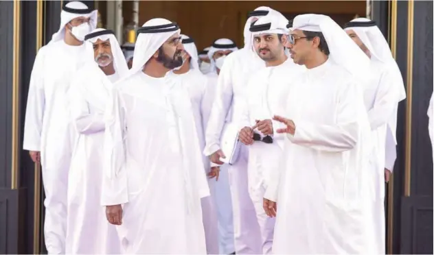  ?? WAM ?? ↑
The Cabinet meeting was chaired by Sheikh Mohammed Bin Rashid Al Maktoum on Monday.