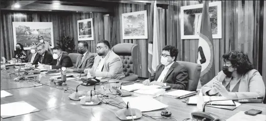  ??  ?? The Guyana team (Office of the President photo)